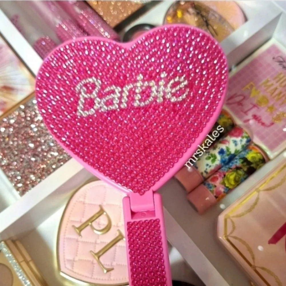 Barbie Rhinestone Hand Mirror